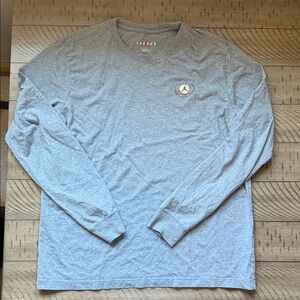 Jordan Light Gray Long Sleeve Tee